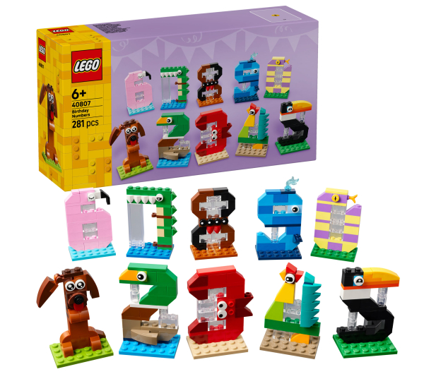 LEGO ICONIC 40807 Urodzinowe cyferki - 1529757 - zdjęcie 2